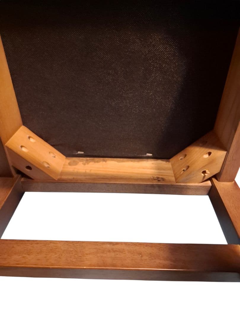 【和モダン】ダイニングチェア 2脚セット ダークブラウン PVCレザー スリム