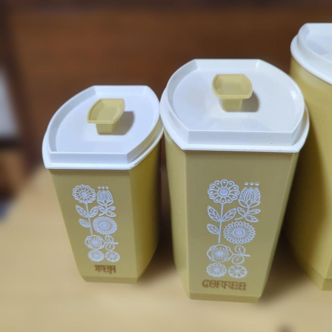 USA製 ビンテージ キャニスター4個セット　ラストロウェア