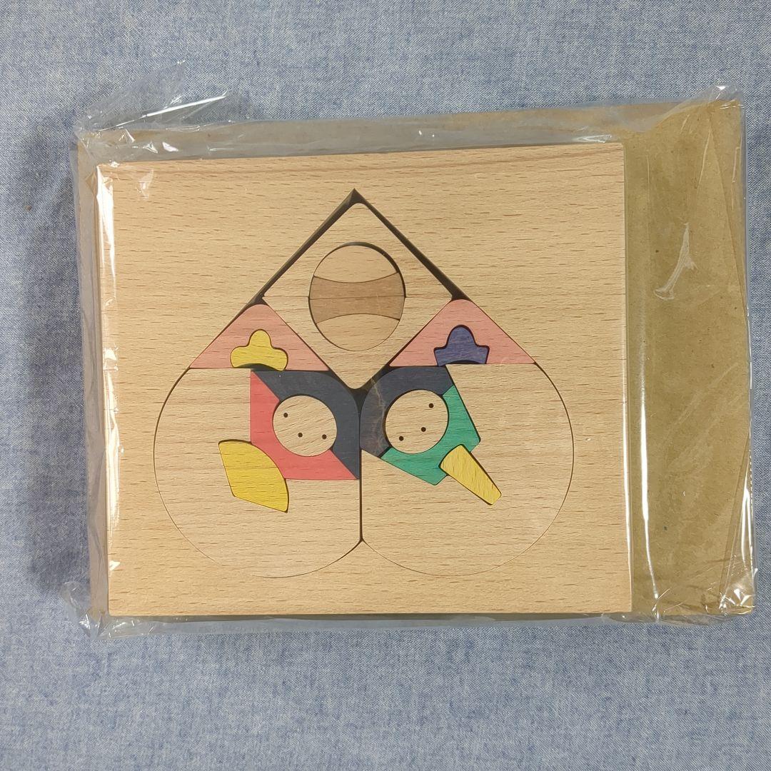 【新品未使用】ハート雛 木製パズル　小黒三郎　雛人形　ひな祭り