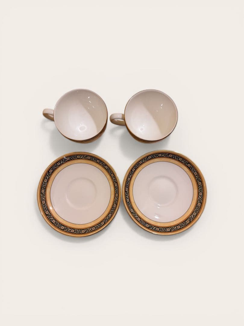 【】インディア　コーヒーカップ＆ソーサー 廃盤品 2点セット