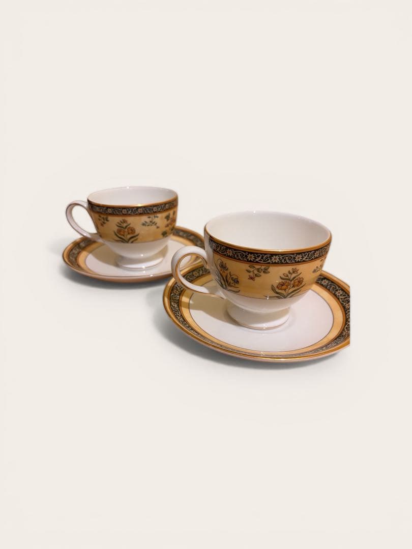 【】インディア　コーヒーカップ＆ソーサー 廃盤品 2点セット