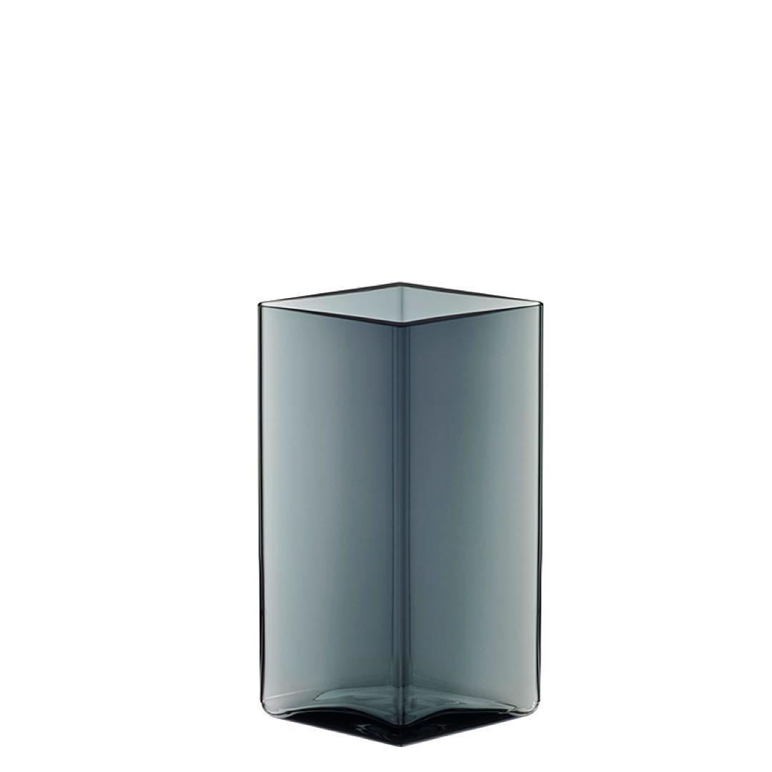 新品  イッタラ ルーツ グレー ベース 花瓶 ガラス アアルト