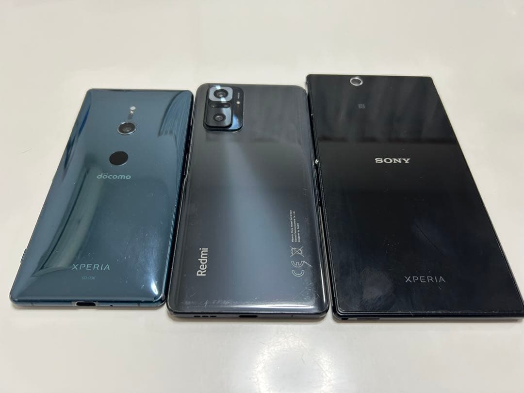 Sony Xperia & Redmi Note 10 スマートフォン3台セット