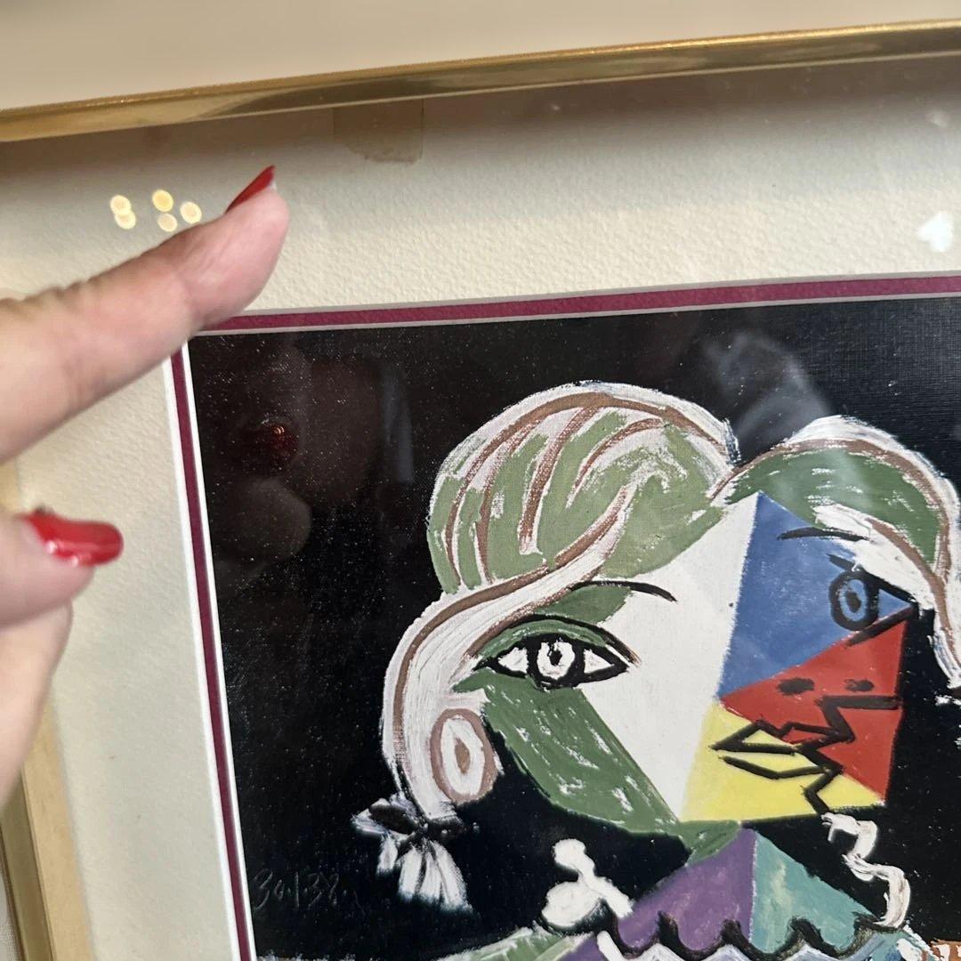 瞬間的お値下げ❣️サマーセール‼️パブロ・ピカソ 女と船 絵画　印刷