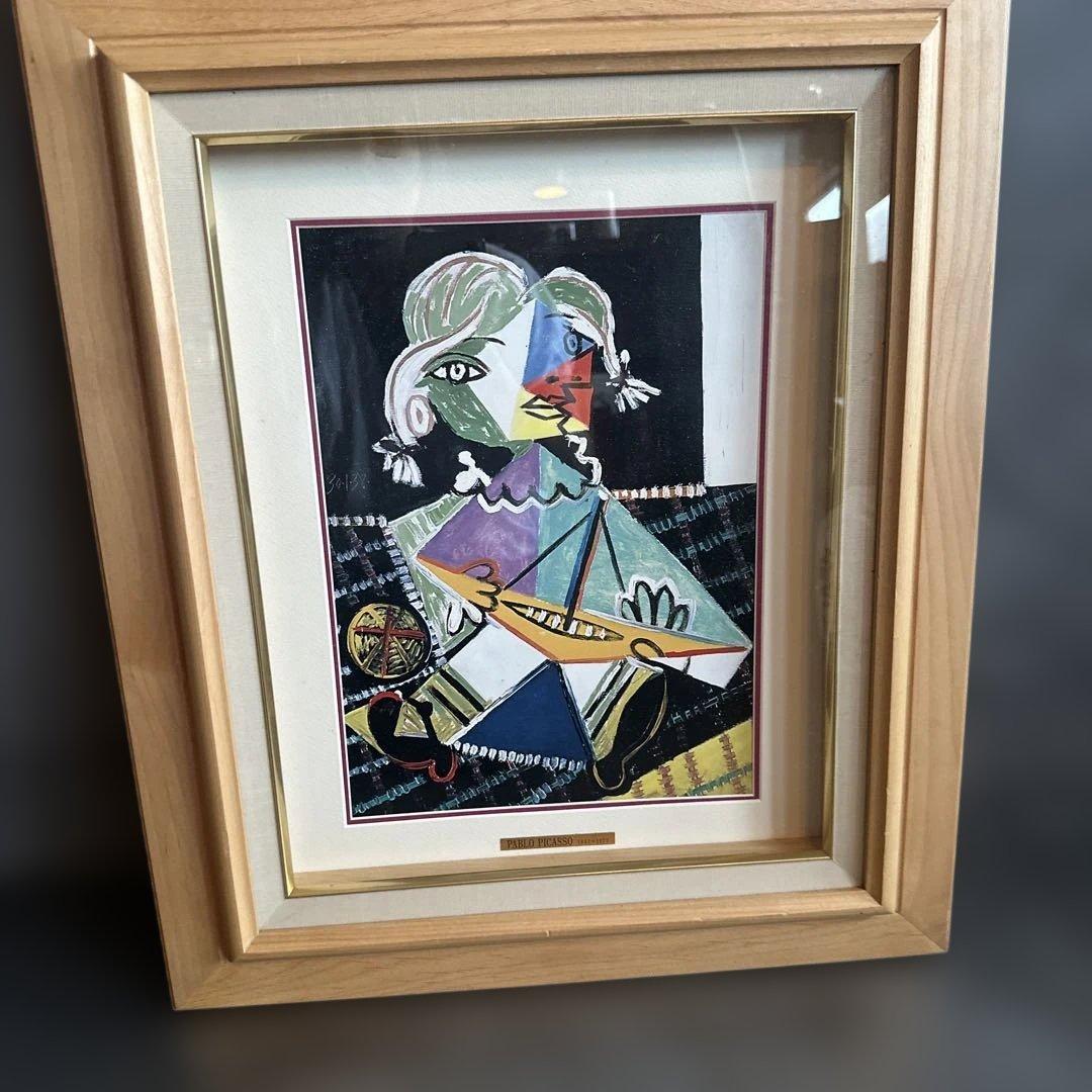 瞬間的お値下げ❣️サマーセール‼️パブロ・ピカソ 女と船 絵画　印刷