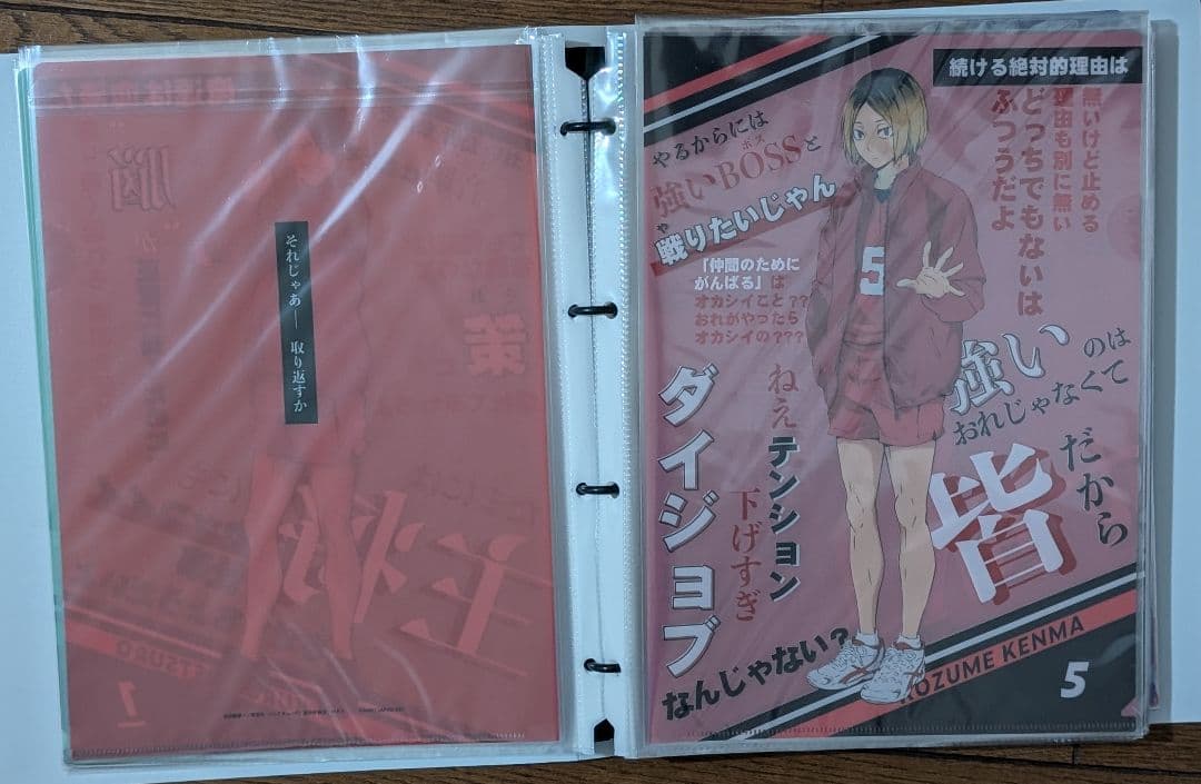ハイキュー　クリアファイル　コンプ　アニメイト　完売品