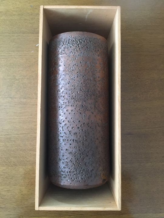 瑠璃壺　木箱入り