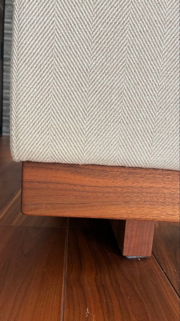 ①マスターウォール　デニッシュソファ　ウォールナット　１６０　②とのセット販売