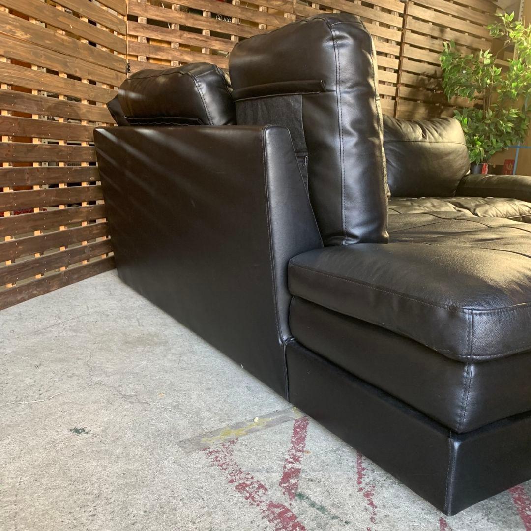 Jun M H750\" NITORI 本革 コーナーソファ Sステイツ