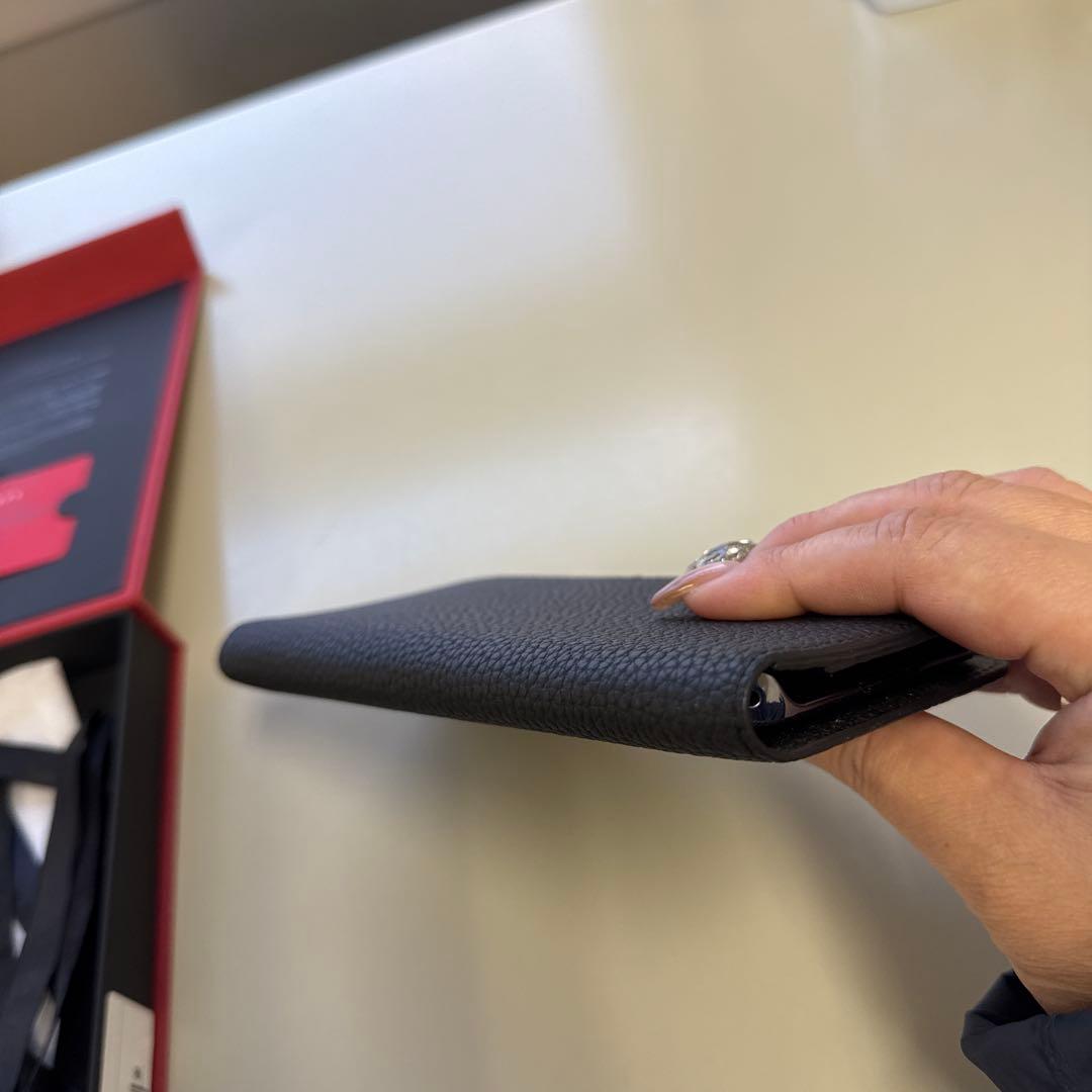 BONAVENTURA スタンドダイアリーケース シュリンクレザー ブラック