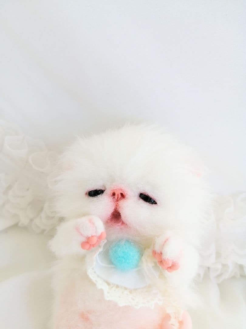 とも様❤️御予約♡おしゃぶり♡お腹ぽっこり子猫ちゃん♡アートドール♡ぬいぐるみ♡