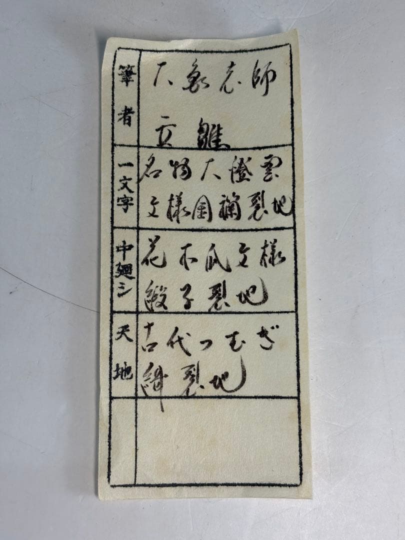 【中古品】大亀老師筆　立雛　『桃花依旧笑春風』共箱