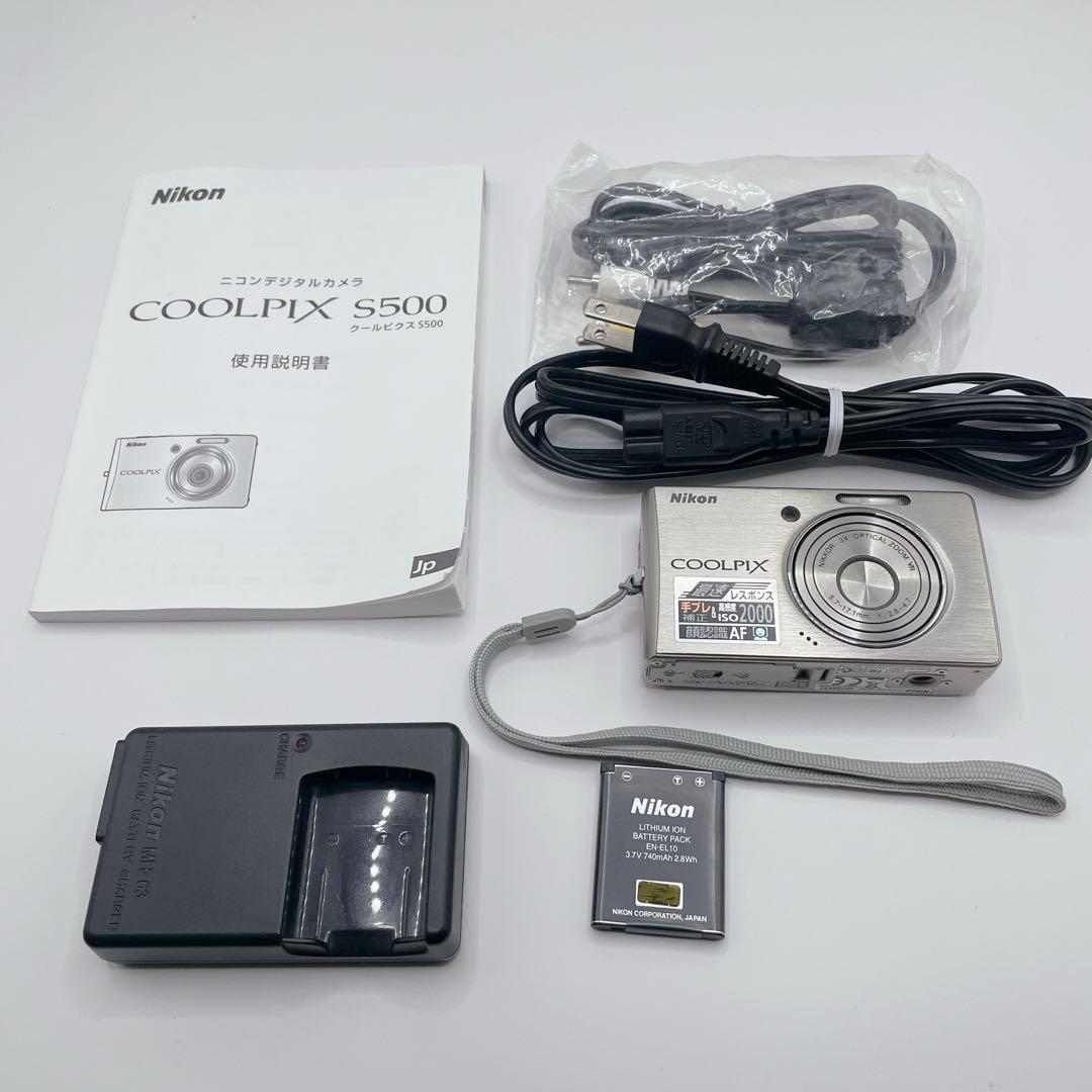 Nikon COOLPIX デジタルカメラ S500 動作確認済み 付属品あり