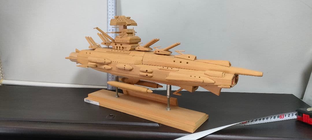 手作り木工・地球防衛軍旗艦アンドロメダ(木材素地仕上げ)