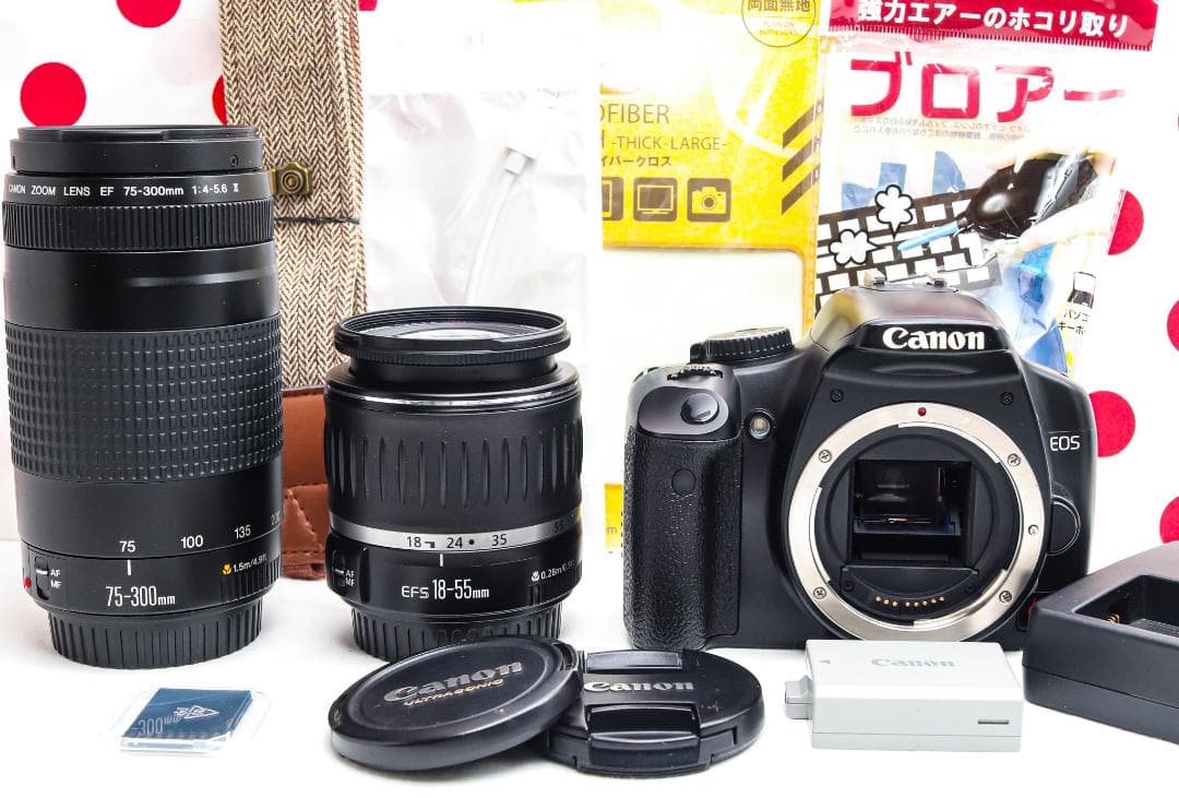 Canon EOS Kiss X2❤ダブルレンズ❤スマホ転送！❤初心者おすすめ！
