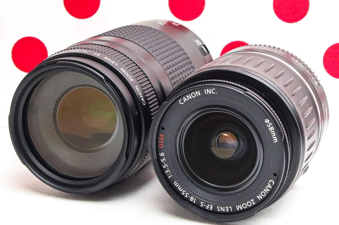 Canon EOS Kiss X2❤ダブルレンズ❤スマホ転送！❤初心者おすすめ！