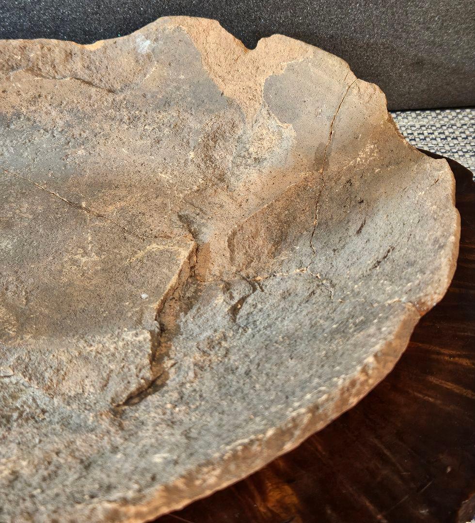 古墳時代〜平安時代　土師器　赤褐色土器　盤　皿　直径 約25.9cm　岩手県出土