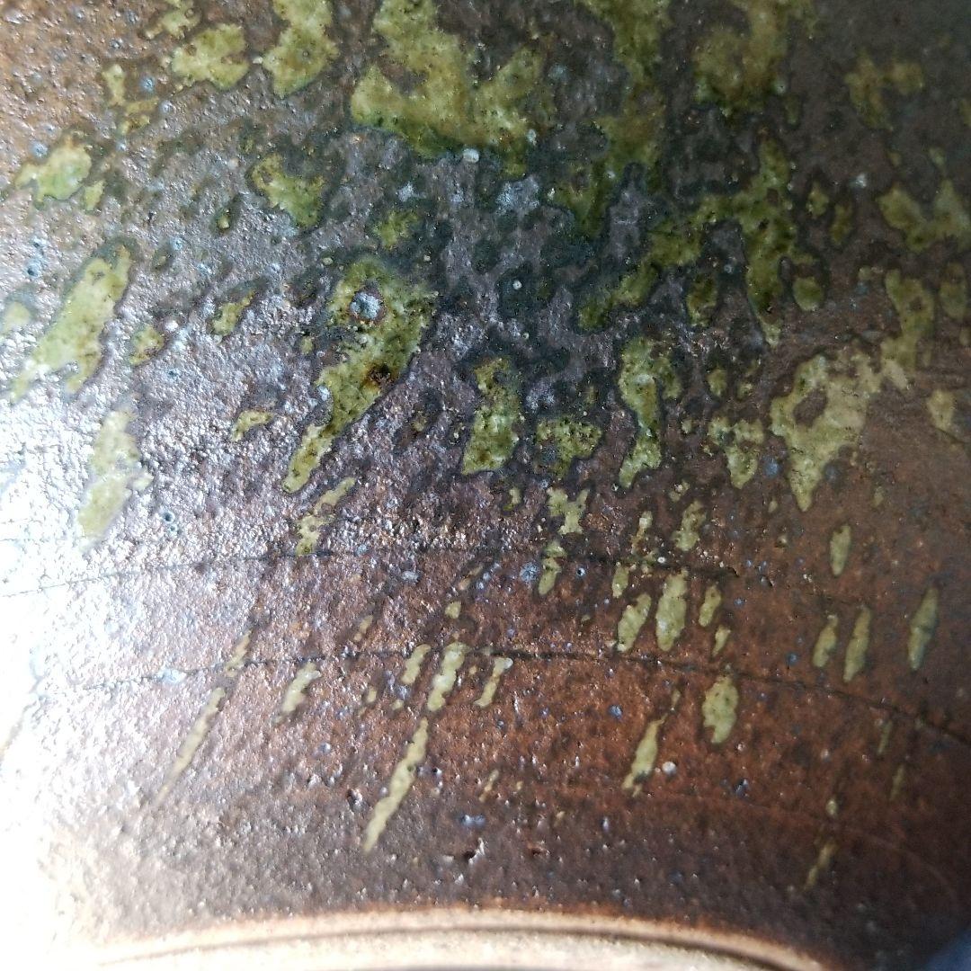 信楽焼 花瓶 花入れ 金華耳付 直径２４cm