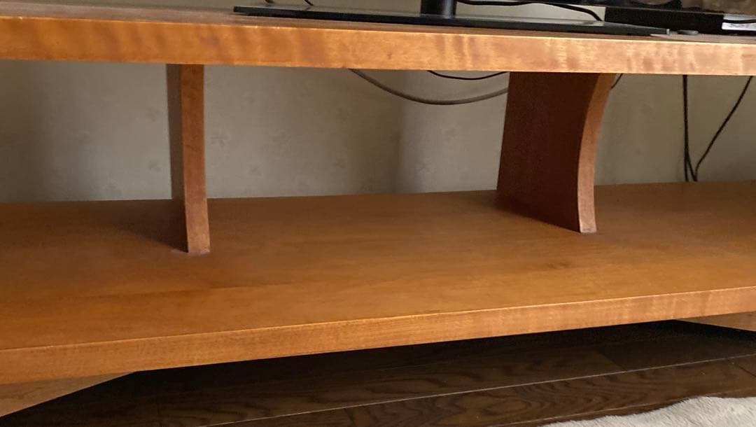 木製オーバル型テレビ台