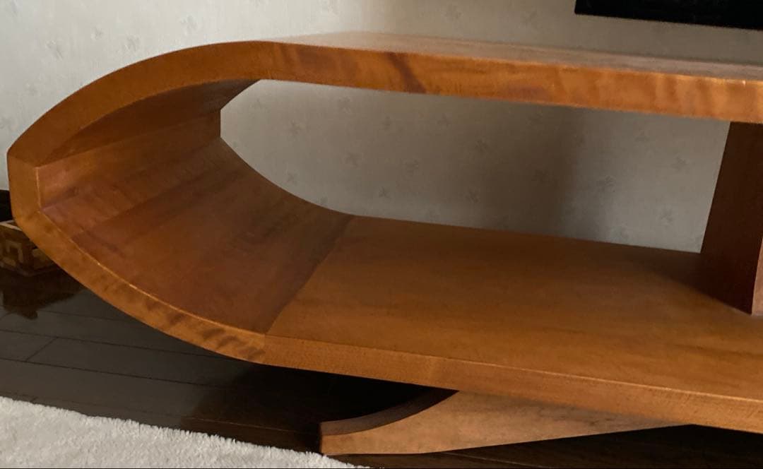 木製オーバル型テレビ台