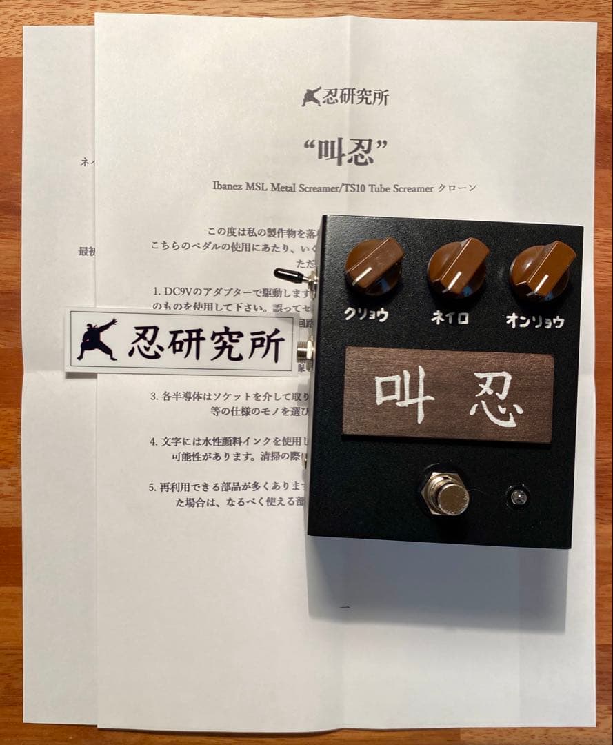忍術法使って変幻自在 Ibanez TS10&MSL clone