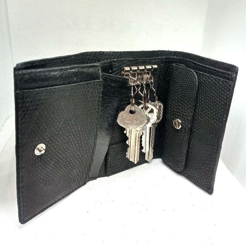 3つ折コンパクト財布(リザード/トカゲ)