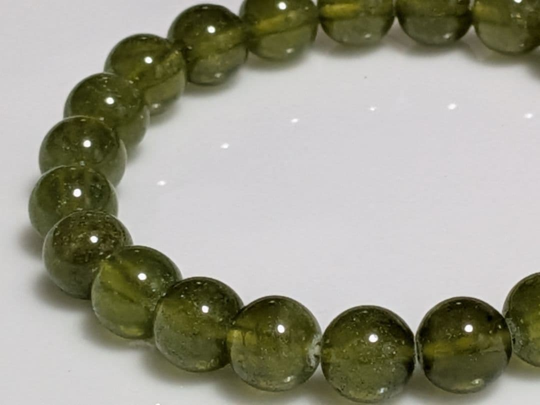 希少！　天然石　ベスビアナイト　ブレスレット　8mm　14cm　No.566