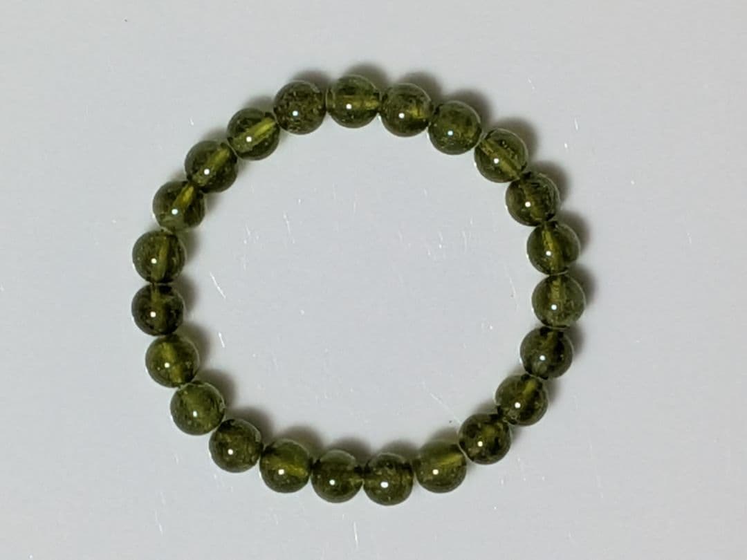 希少！　天然石　ベスビアナイト　ブレスレット　8mm　14cm　No.566