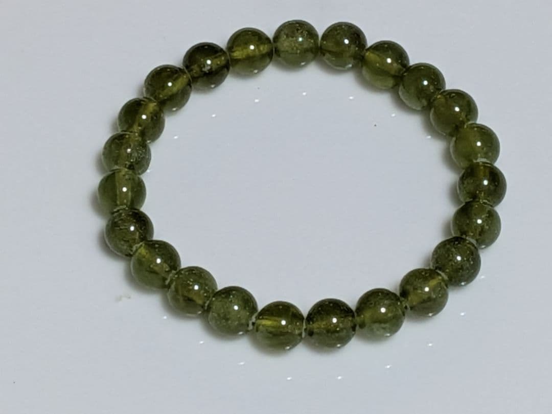 希少！　天然石　ベスビアナイト　ブレスレット　8mm　14cm　No.566