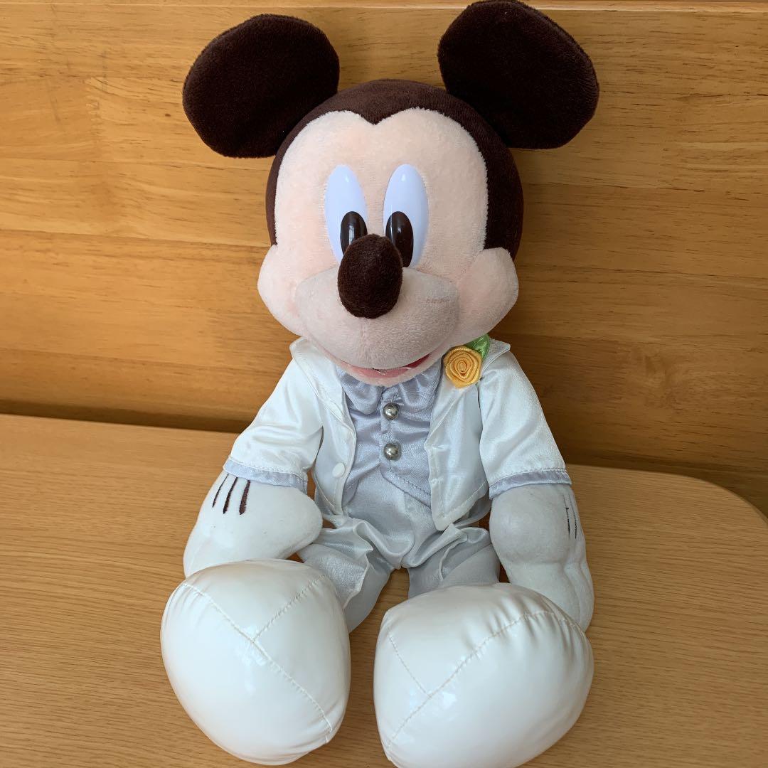 ミッキーミニーぬいぐるみ　ディズニーウエディング
