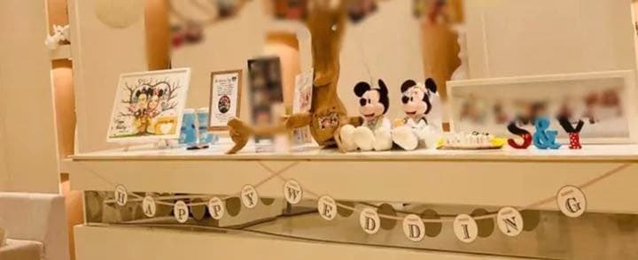 ミッキーミニーぬいぐるみ　ディズニーウエディング