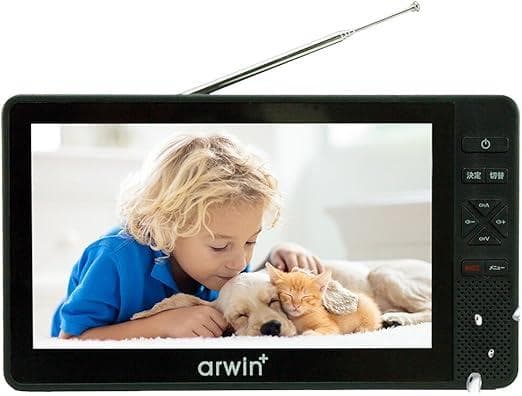 お風呂用 ポータブルテレビ 7インチ IP6防水 防塵（タフバッテリー搭載）
