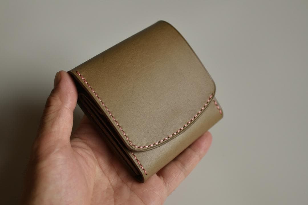 コンパクトウォレット　二つ折り財布　折り財布【受注制作】cw-01