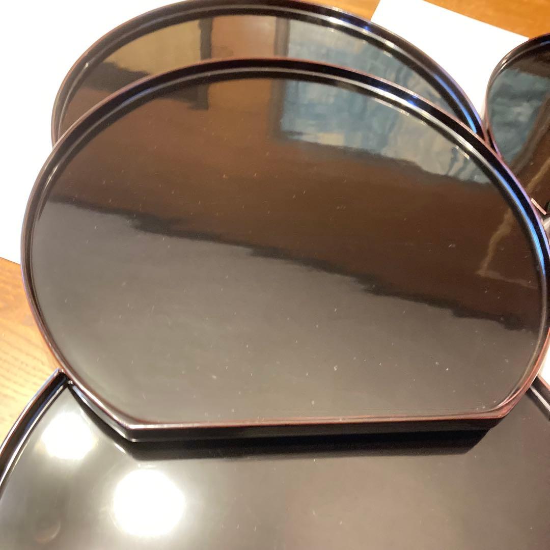 御膳　6枚　漆器　会津塗り