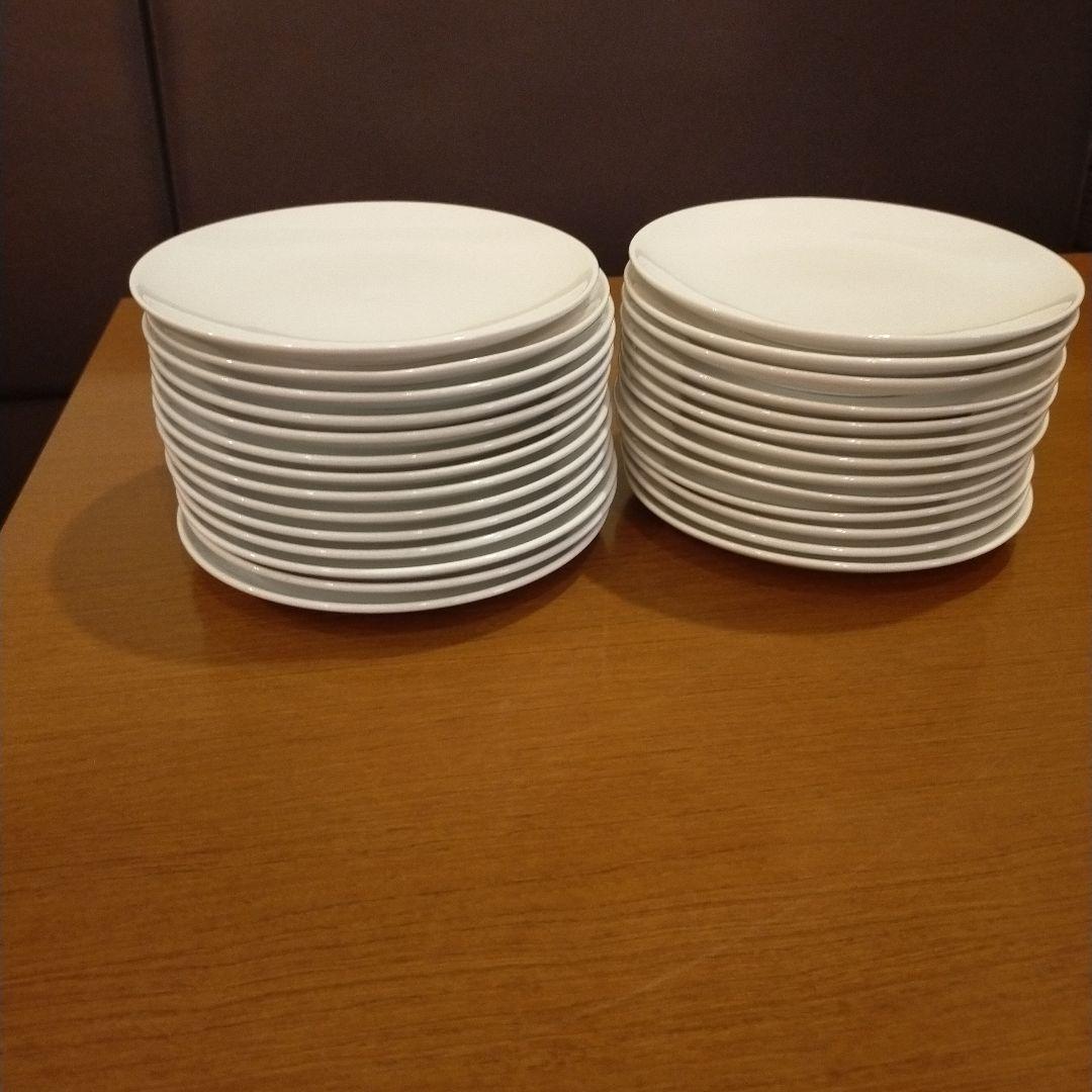 業務用 白 ホワイト丸プレート 受皿 27枚