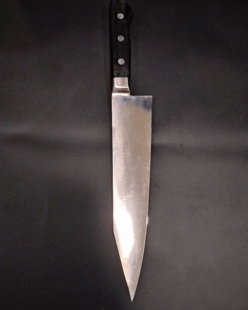 魚捌き 剣型 切付型 牛刀包丁全鋼 INOX 240 24cm 研ぎ済み
