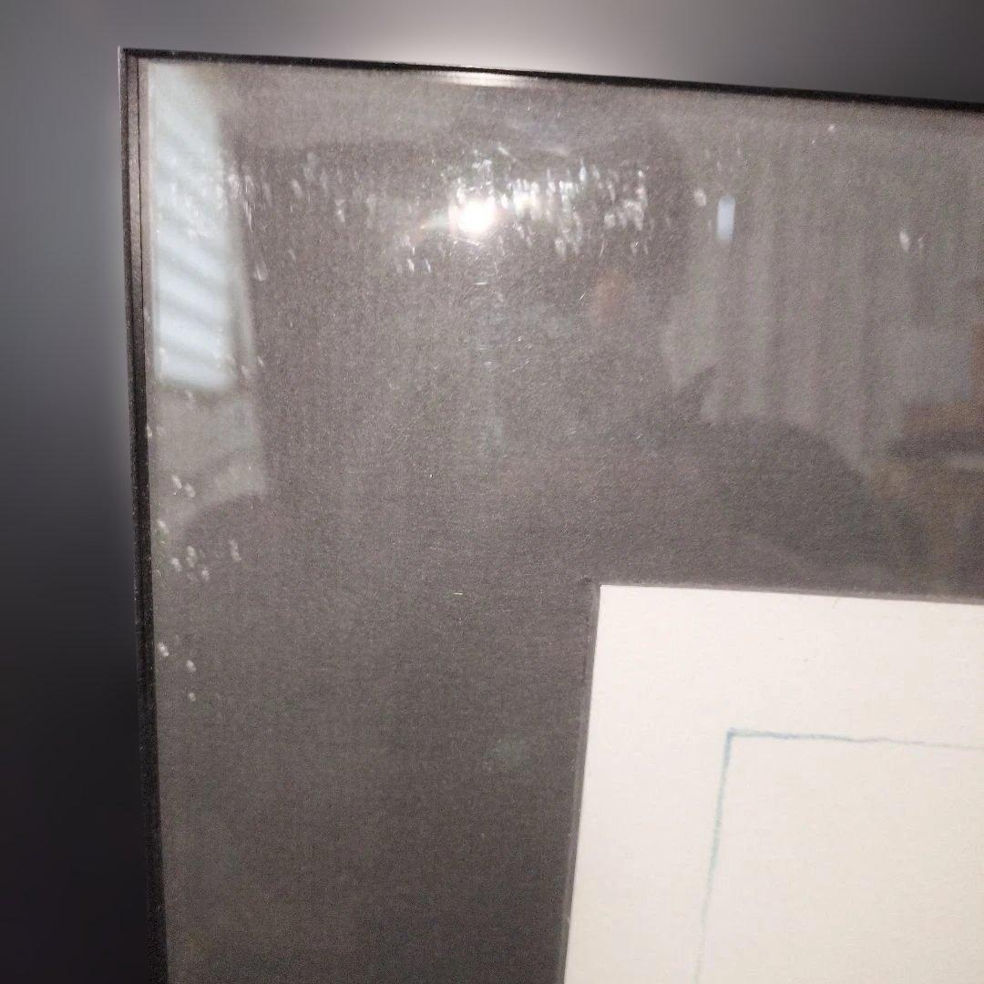 鶴田一郎「ブルーストライプシャツ」リトグラフ　版画