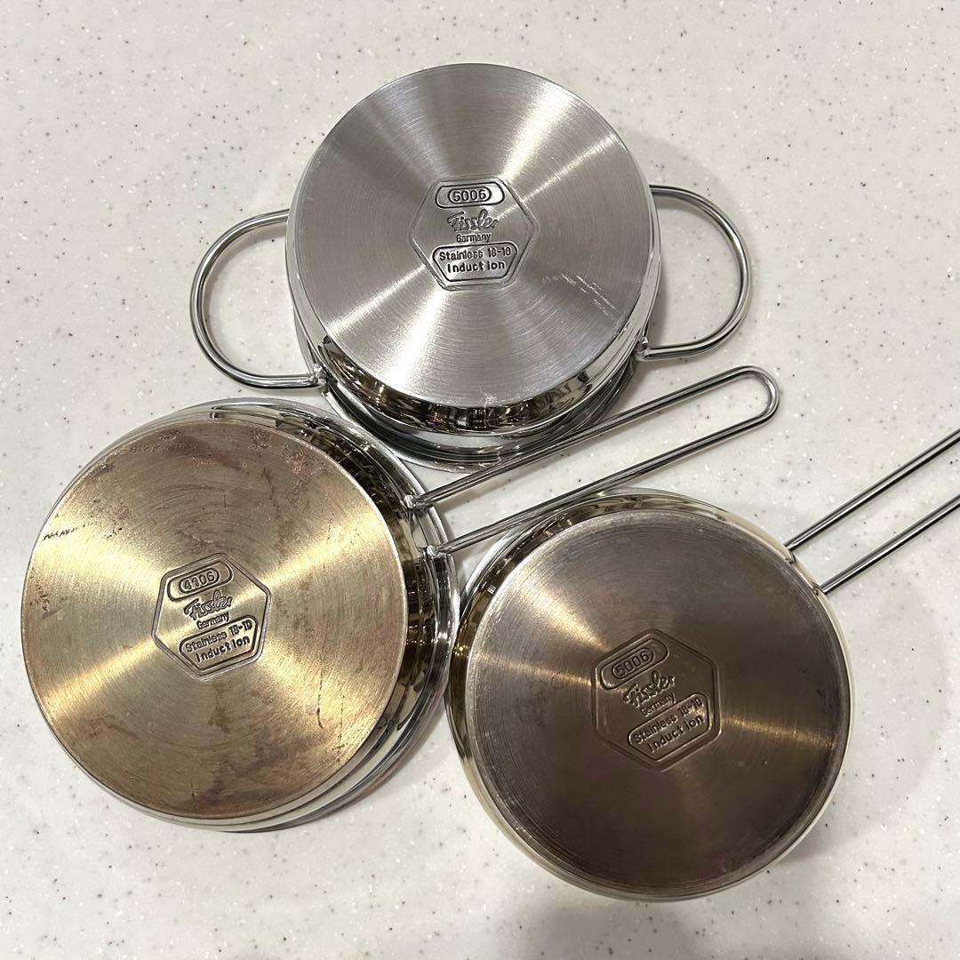 フィスラー スナッキーセット Fissler 鍋 フライパン ガラスフタ付き