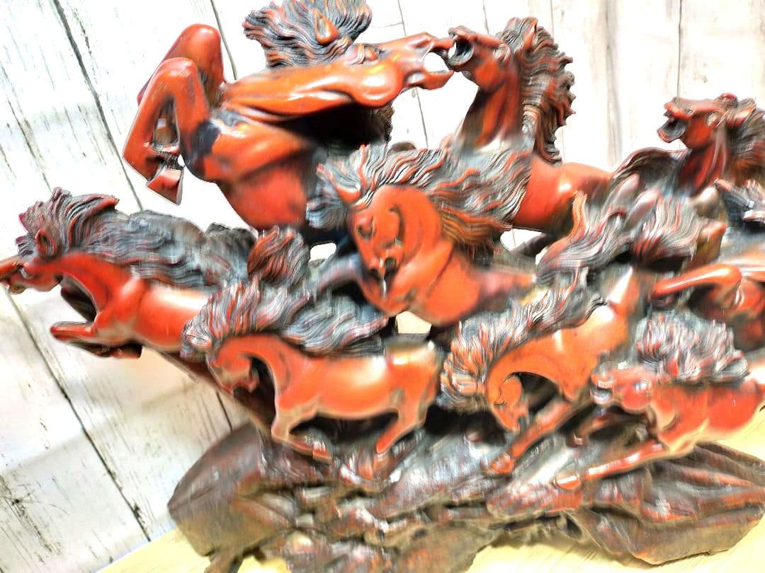 【送料込✡中古品】✡縁起物 ✡九頭馬✡風水