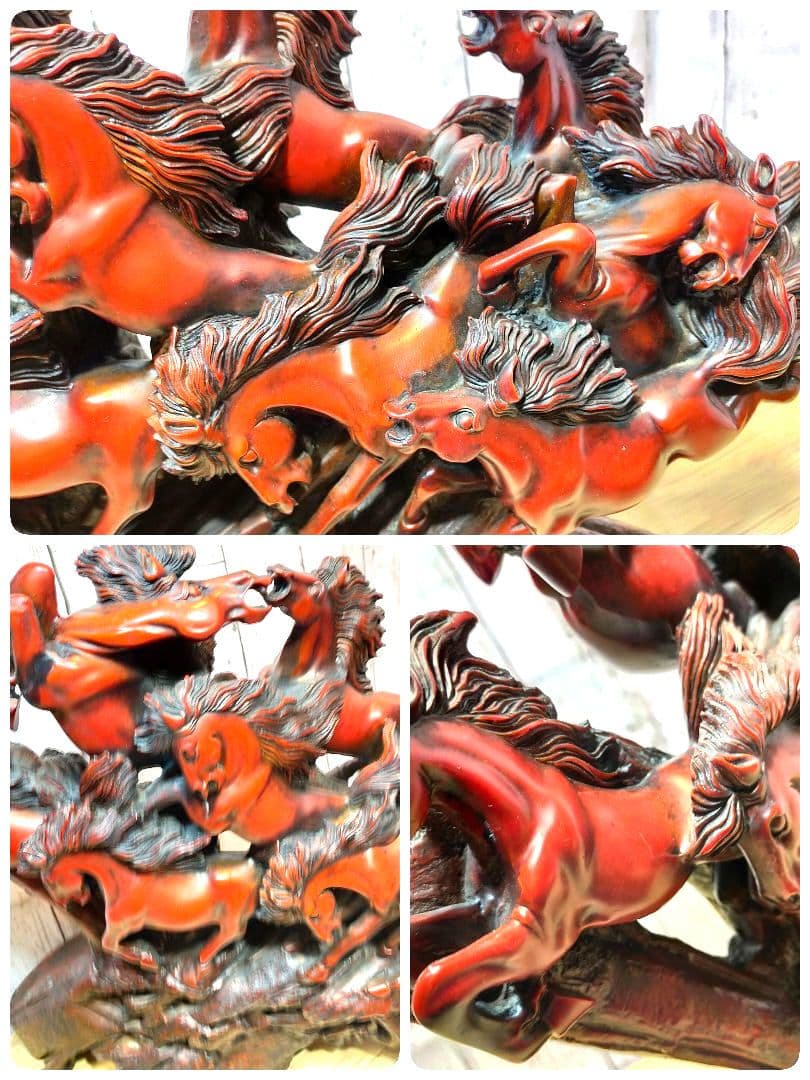 【送料込✡中古品】✡縁起物 ✡九頭馬✡風水