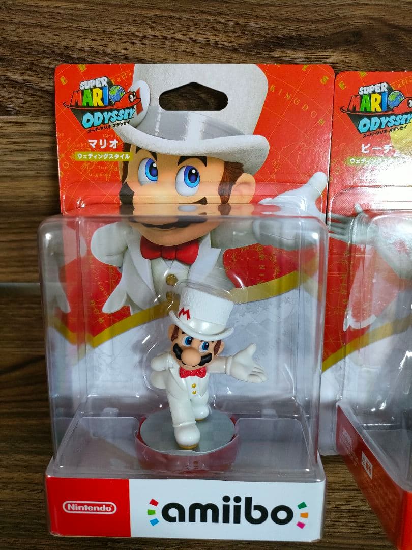 新品 AMIIBO マリオ・ピーチ・クッパ ウェディングスタイル