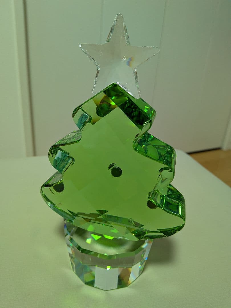 スワロフスキー　クリスマスツリー　大サイズ　高さ約18cm