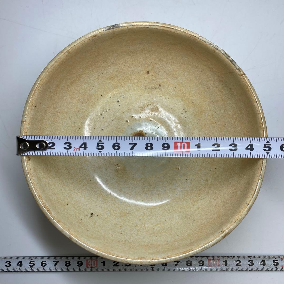 中国宋時代 宗白磁茶碗 w15cm 東キ7-1206②