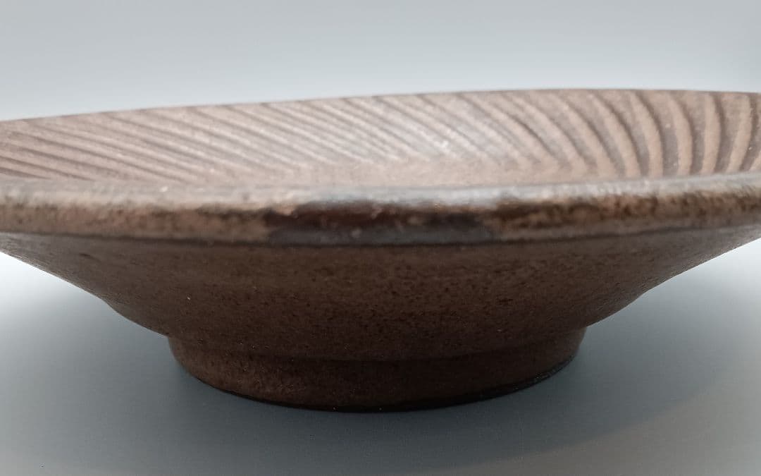 小澤基晴 ぐるぐる ブロンズ プレート 23.6cm