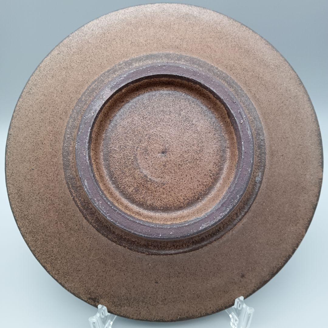 小澤基晴 ぐるぐる ブロンズ プレート 23.6cm