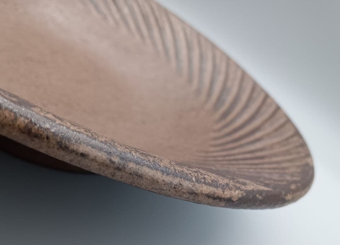 小澤基晴 ぐるぐる ブロンズ プレート 23.6cm