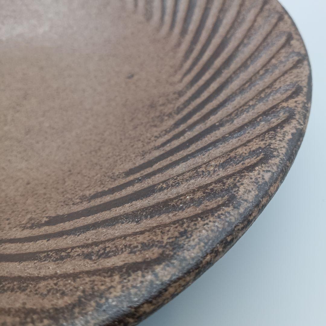 小澤基晴 ぐるぐる ブロンズ プレート 23.6cm