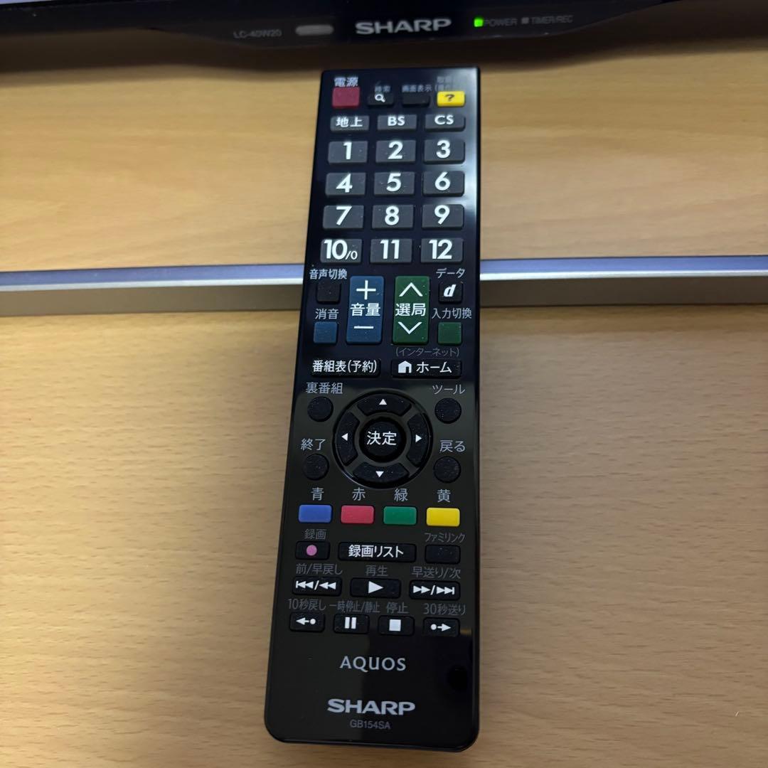 使用少　シャープ　アクオステレビ　液晶テレビ　40型　40V　lc-40w20