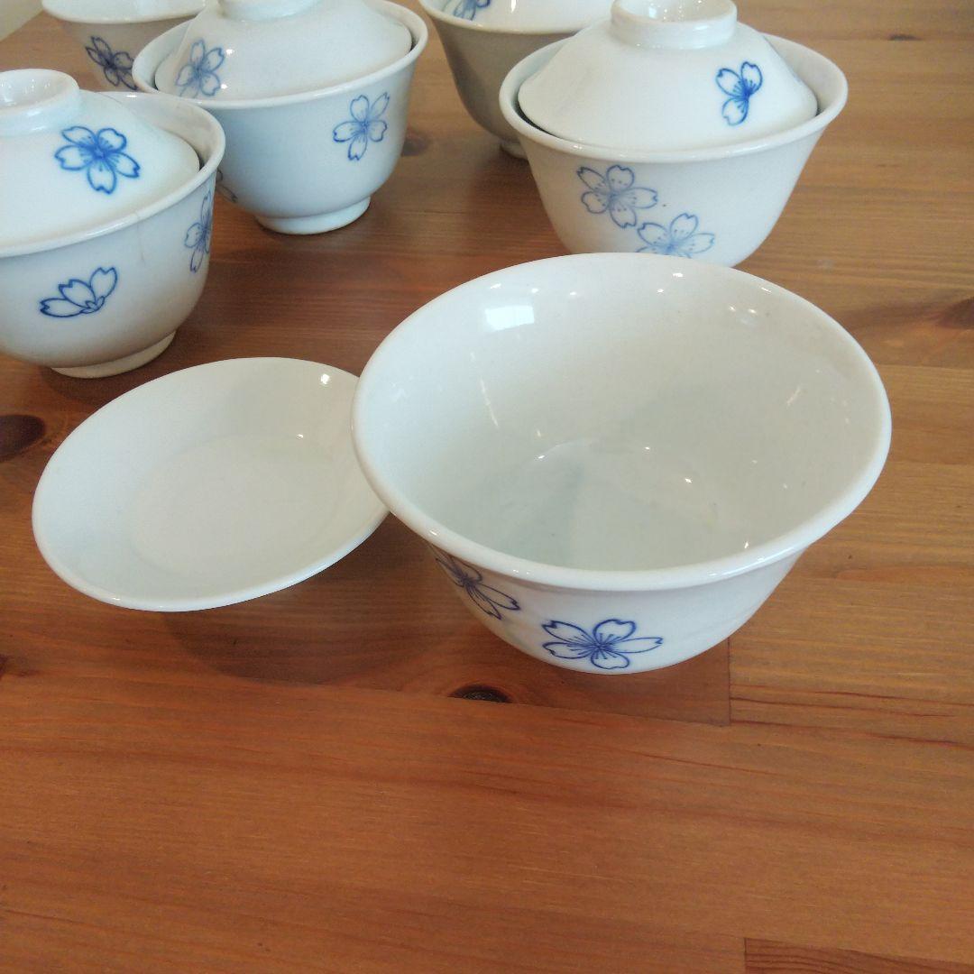 深川製磁 茶碗セット 桜花文様①