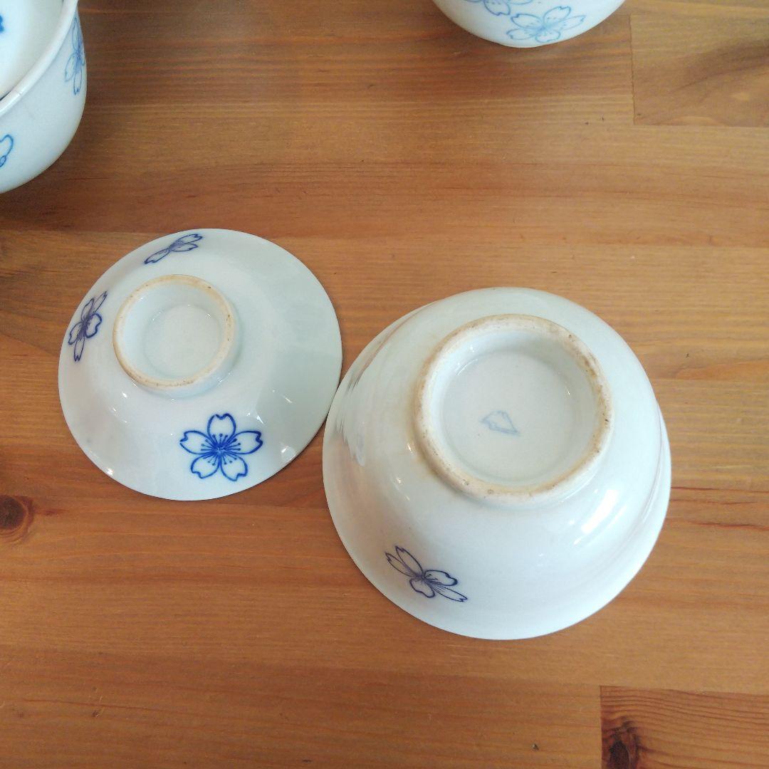 深川製磁 茶碗セット 桜花文様①